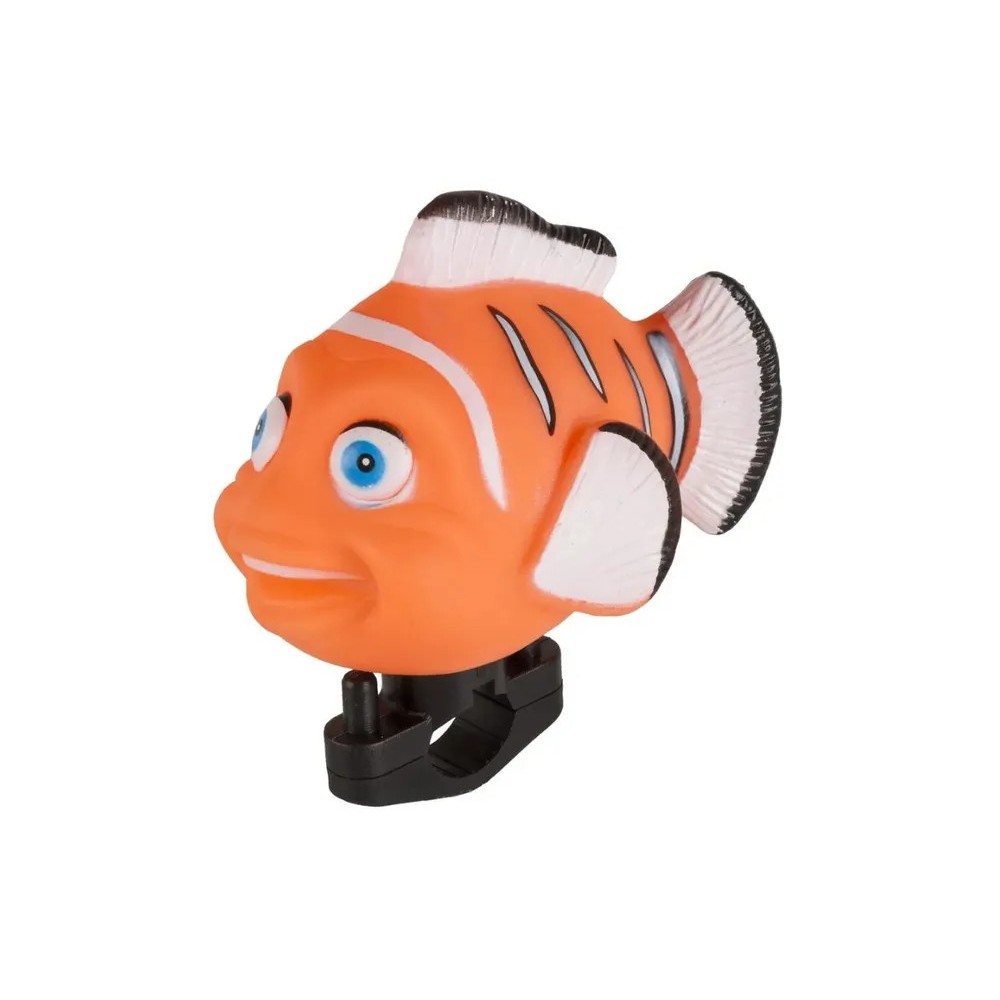 фото Stels звонок клаксон рыбка, цвет оранжевый