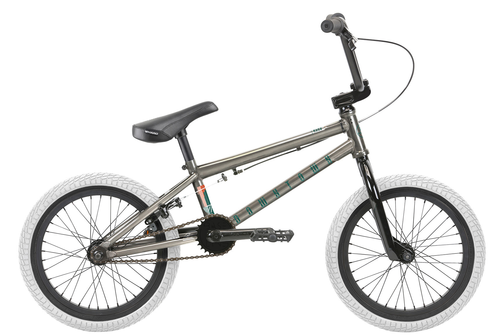 фото Экстремальный велосипед haro downtown 16, год 2022, цвет серебристый, ростовка 16.4