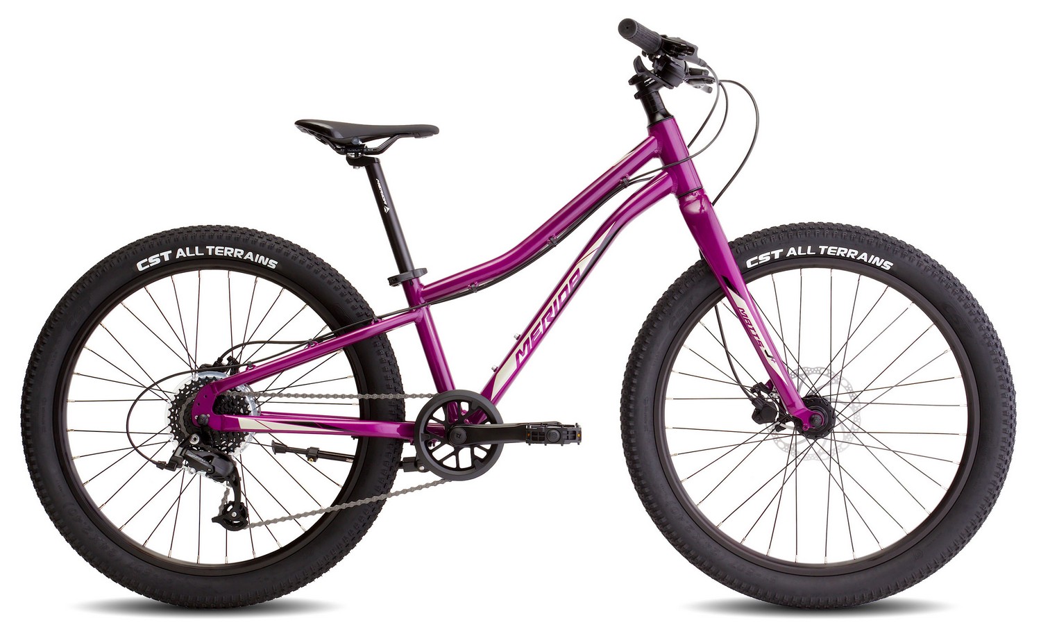 фото Подростковый велосипед merida matts j.24+ pro, год 2023, цвет фиолетовый-черный