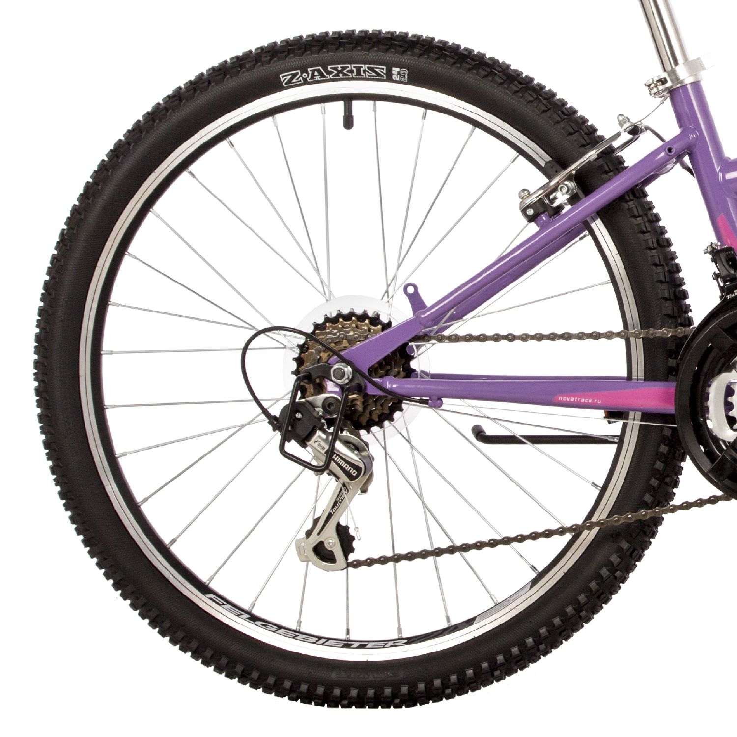 фото Подростковый велосипед novatrack jenny 24 pro, год 2023, цвет фиолетовый, ростовка 12