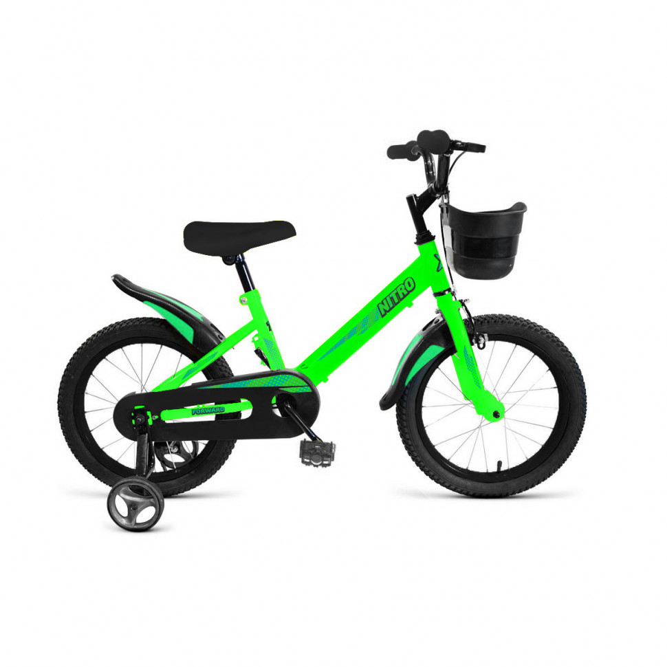 фото Детский велосипед forward nitro 14, год 2023, цвет зеленый