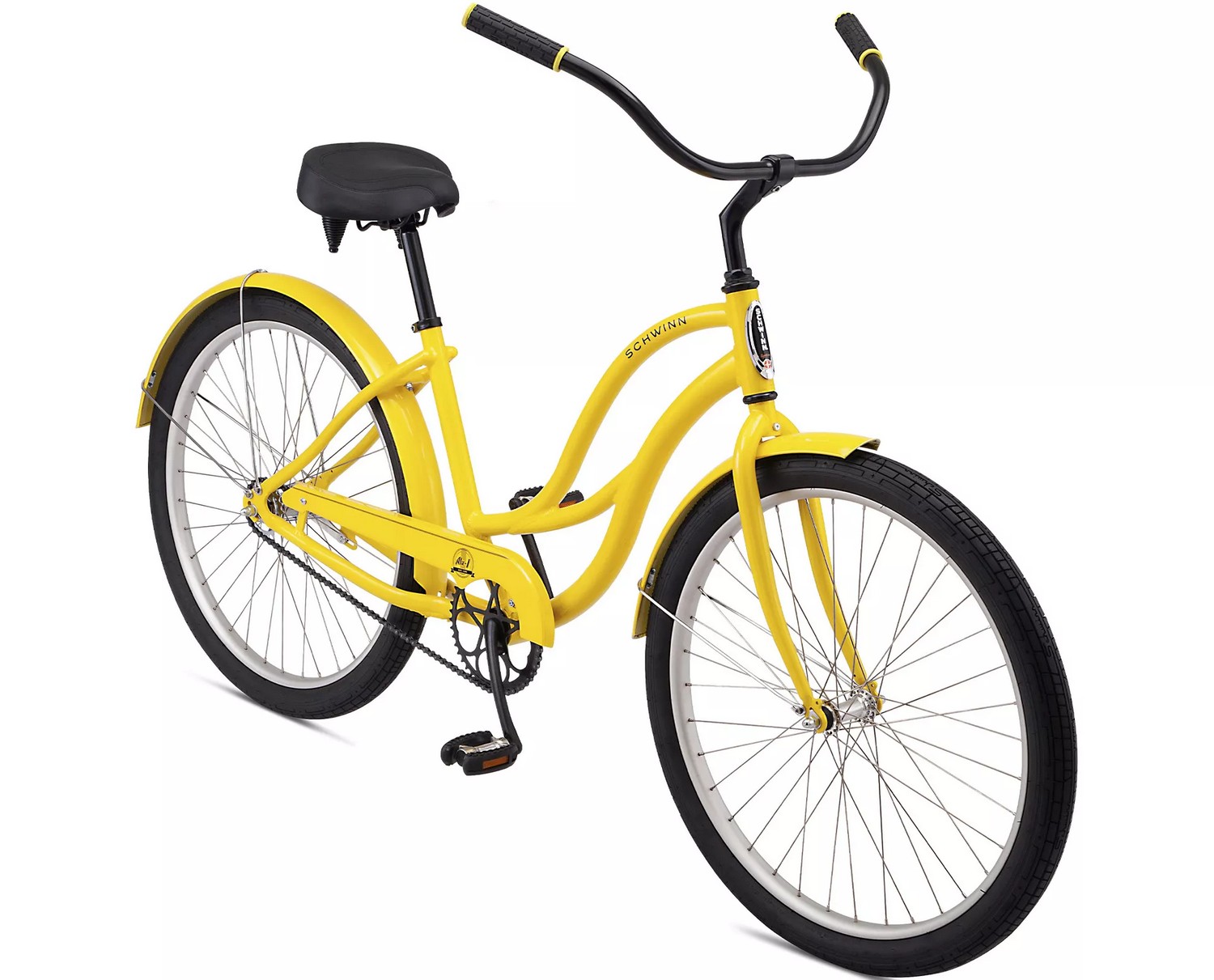фото Женский велосипед schwinn alu 1 women, год 2022, цвет желтый