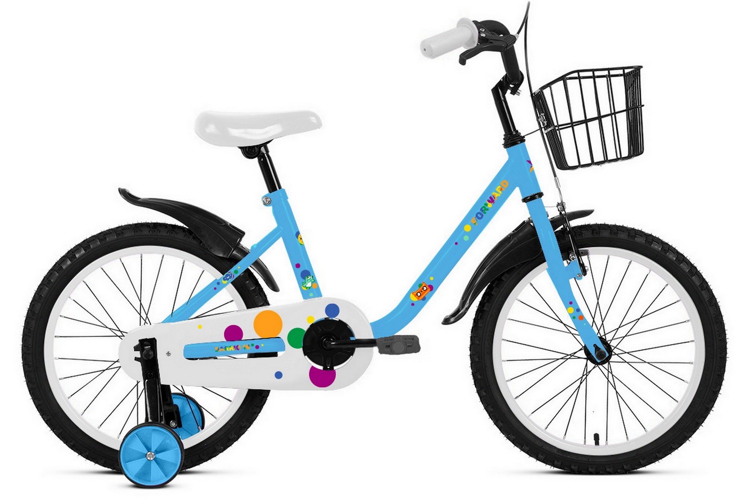 фото Детский велосипед forward barrio 14, год 2023, цвет белый