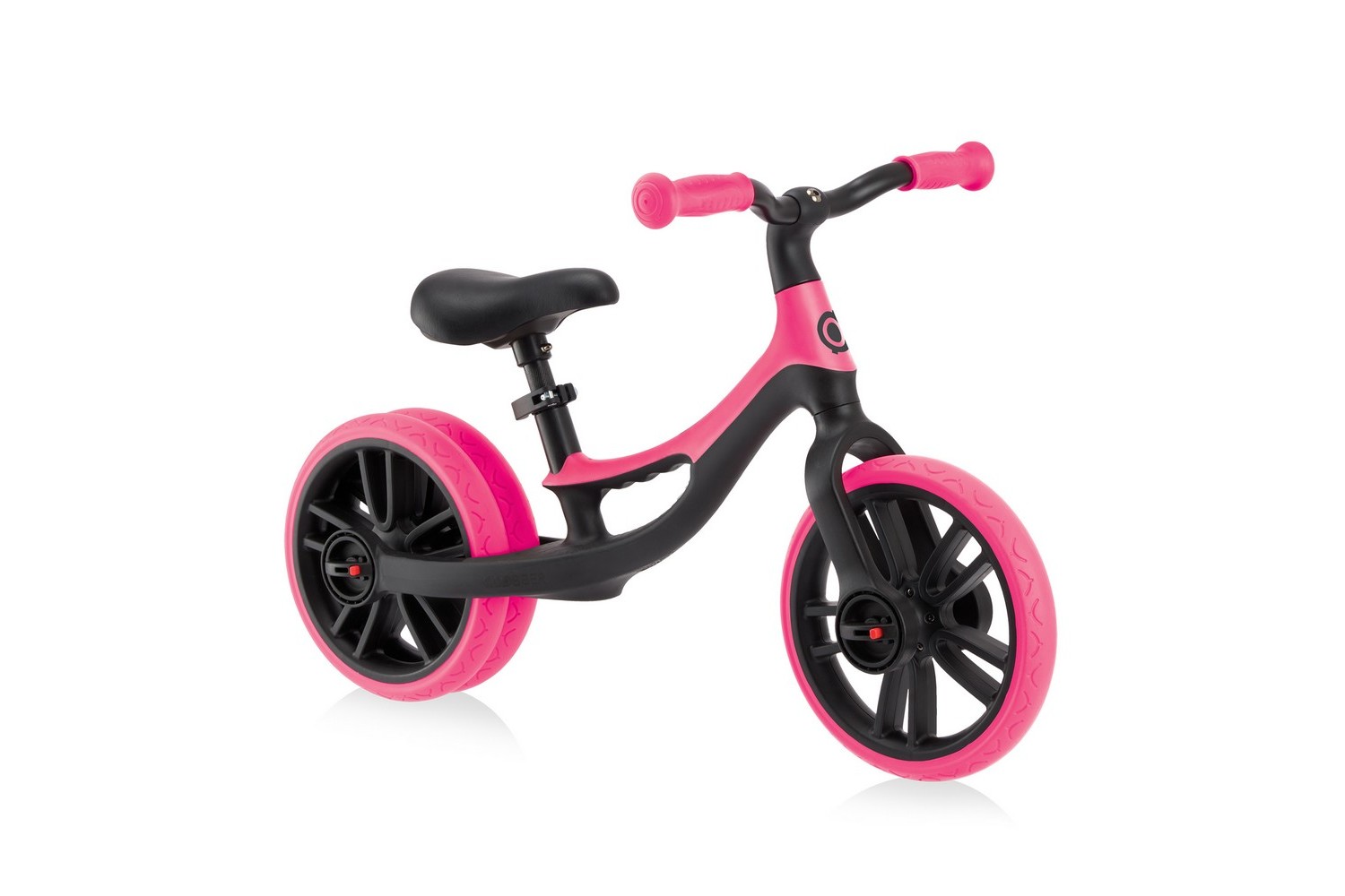 фото Детский велосипед globber go bike elite duo, год 2023, цвет черный-розовый