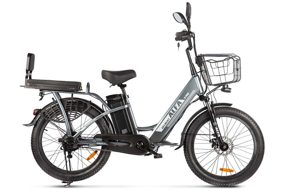 Электровелосипед Gelbert Alfa 3 Pro, год 2025, цвет Серый, Alfa 3 Pro, год 2025, цвет Серый
Электровелосипед Gelbert Alfa 3 Pro, год 2025, цвет Серый, Alfa 3 Pro, год 2025, цвет Серый