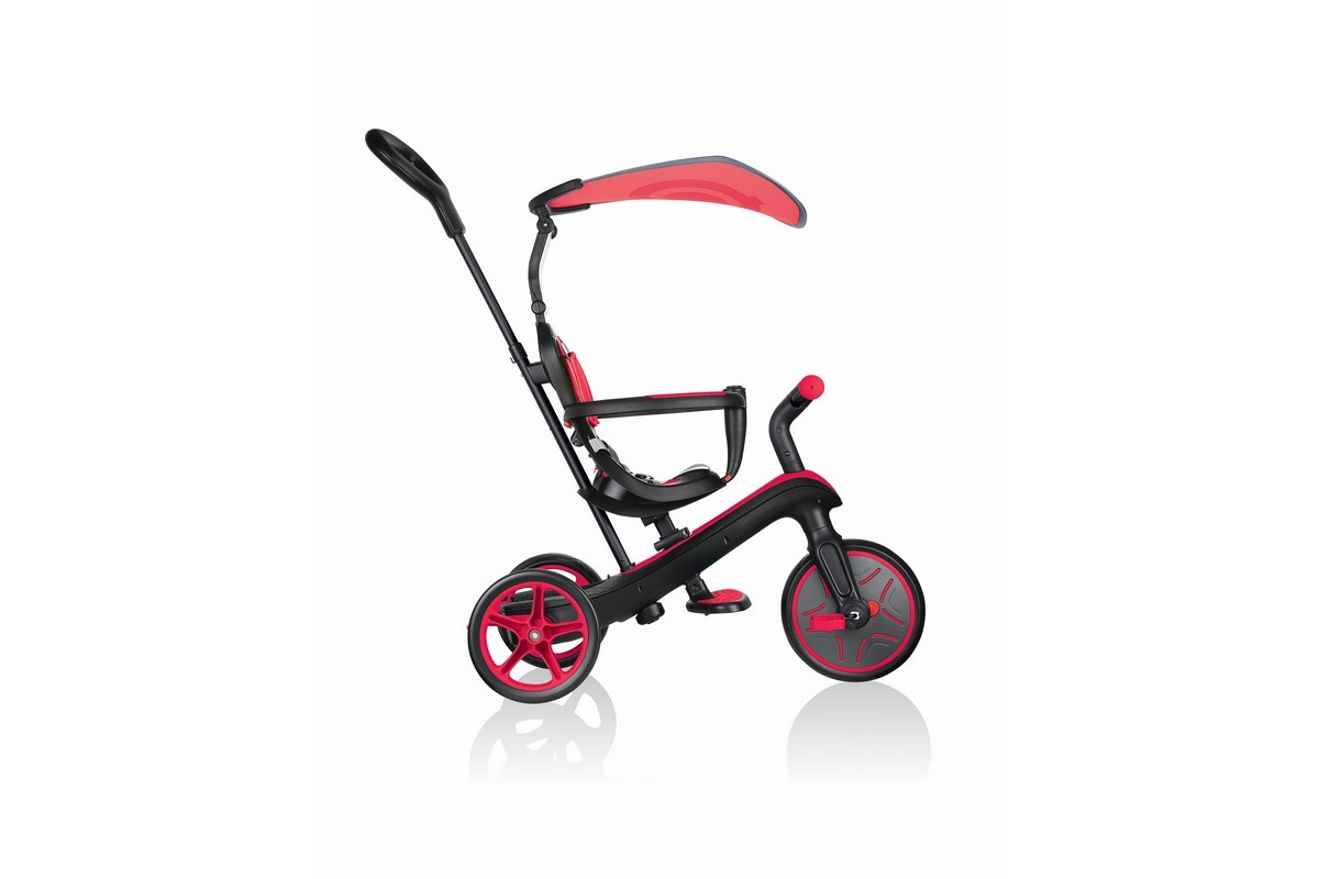 фото Детский велосипед globber trike explorer (4 in 1), год 2020, цвет красный