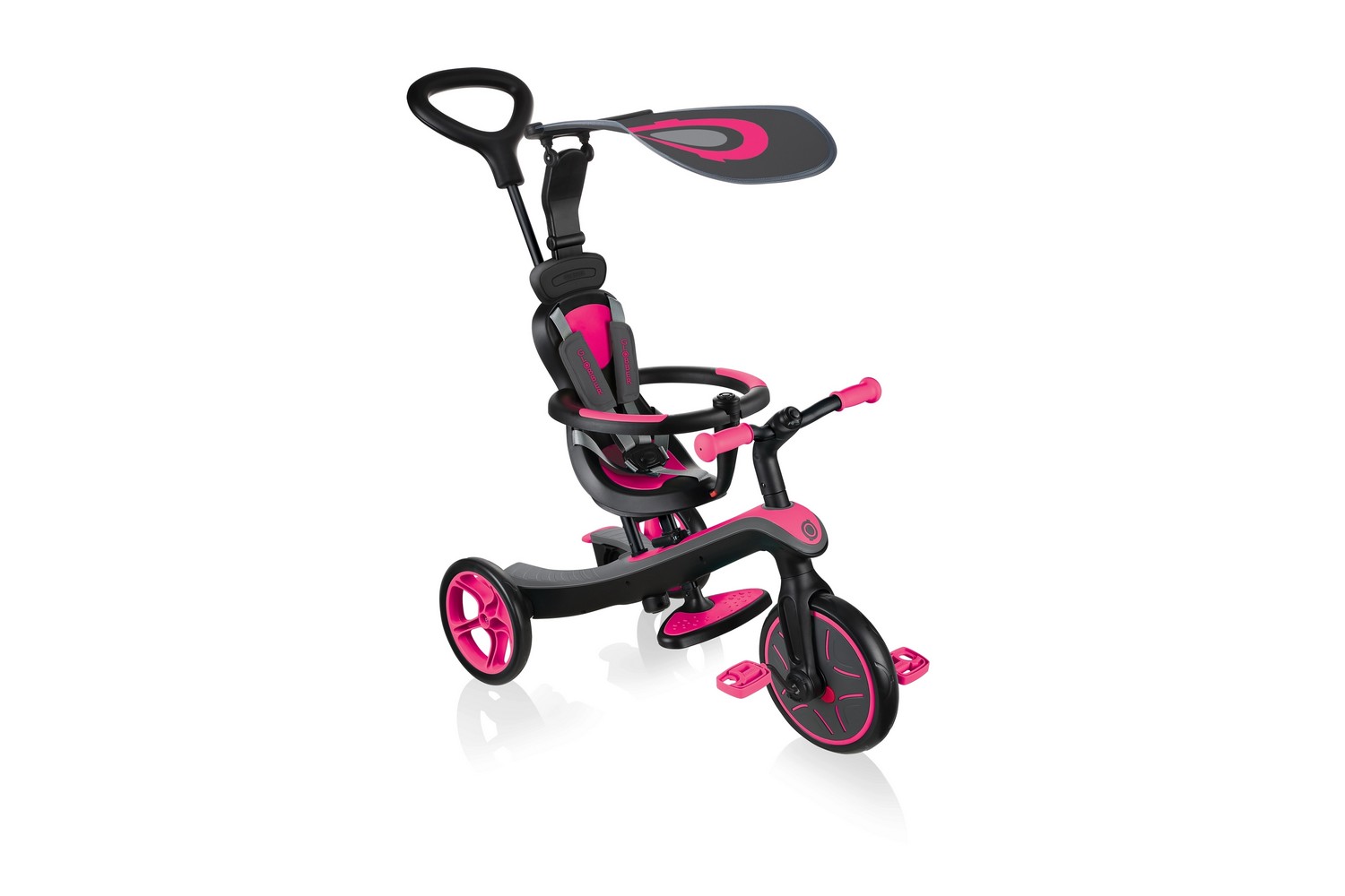 фото Детский велосипед globber trike explorer (4 in 1), год 2020, цвет розовый