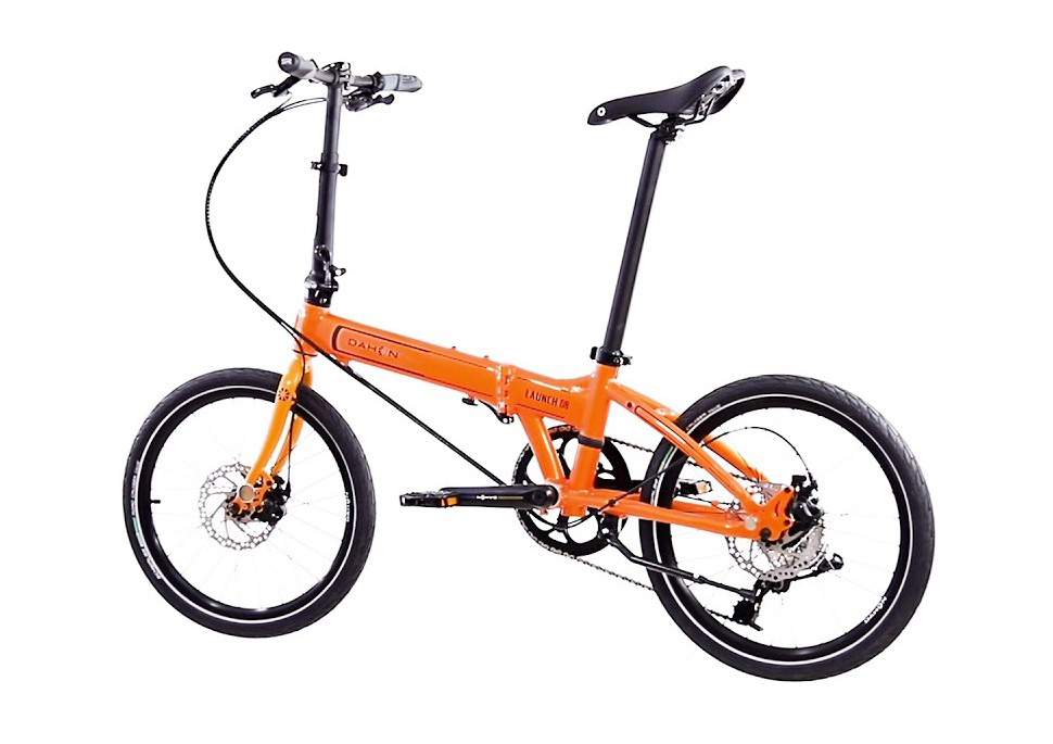 фото Складной велосипед dahon launch d8, год 2022, цвет оранжевый