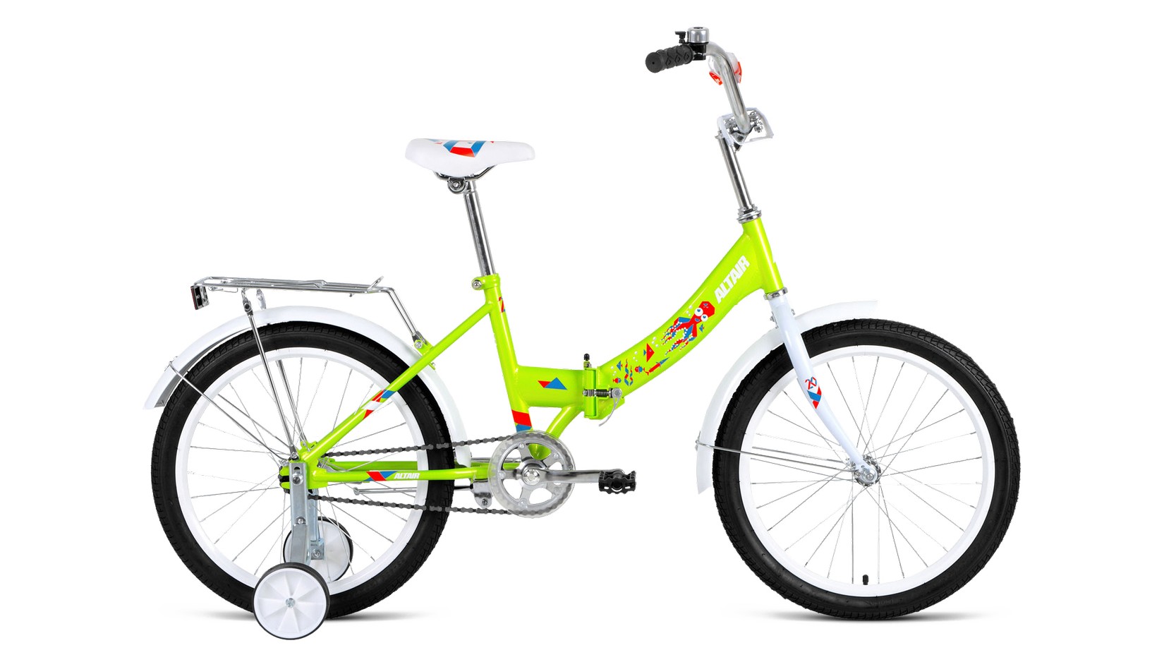 фото Детский велосипед altair city kids 20 compact, год 2022, цвет зеленый