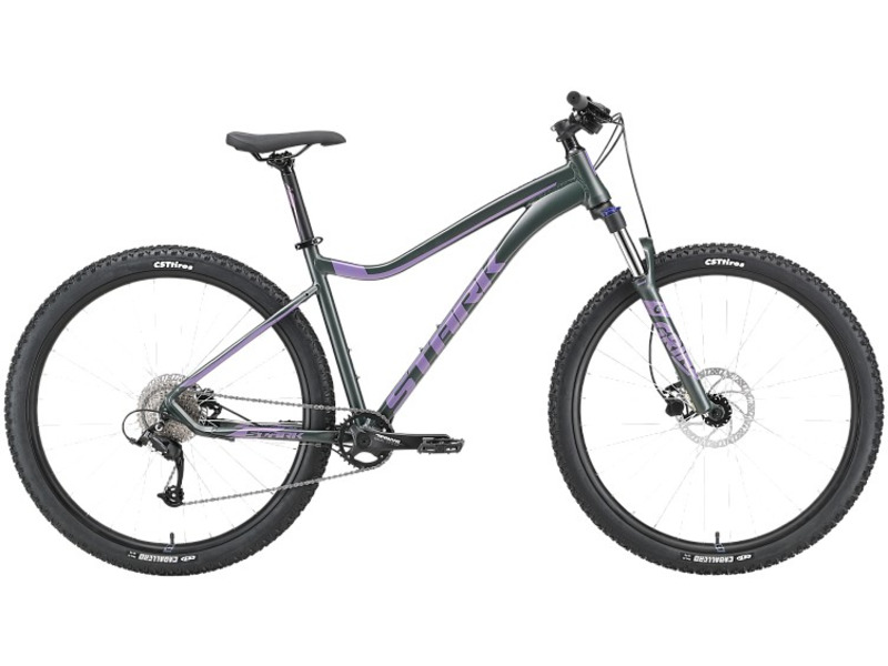 фото Горный велосипед stark tactic 29.4 hd, год 2023, цвет черный-фиолетовый, ростовка 18