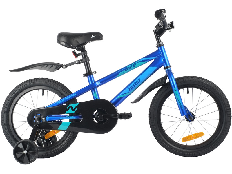 фото Детский велосипед novatrack juster 16, год 2023, цвет синий