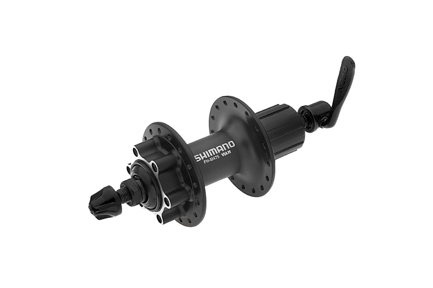 Shimano Втулка задняя M475, 36 отв, 8/9 ск, 6-болт, QR 166мм, цвет Черный 