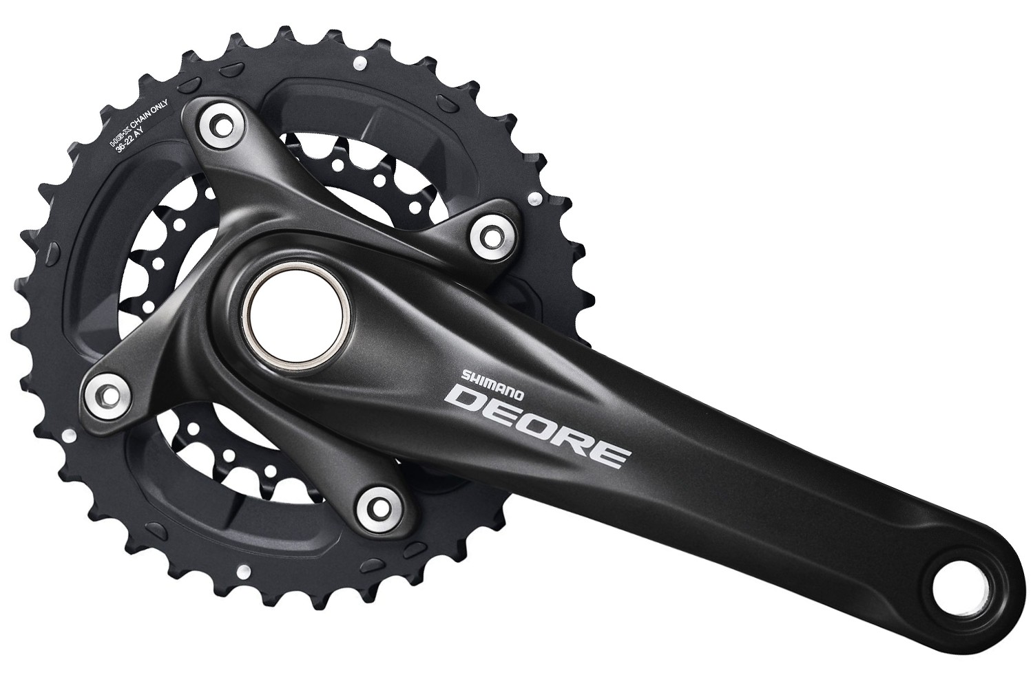 Фото Система Shimano Deore FC-M617, 170мм, ин.вал, 36/22T без каретки