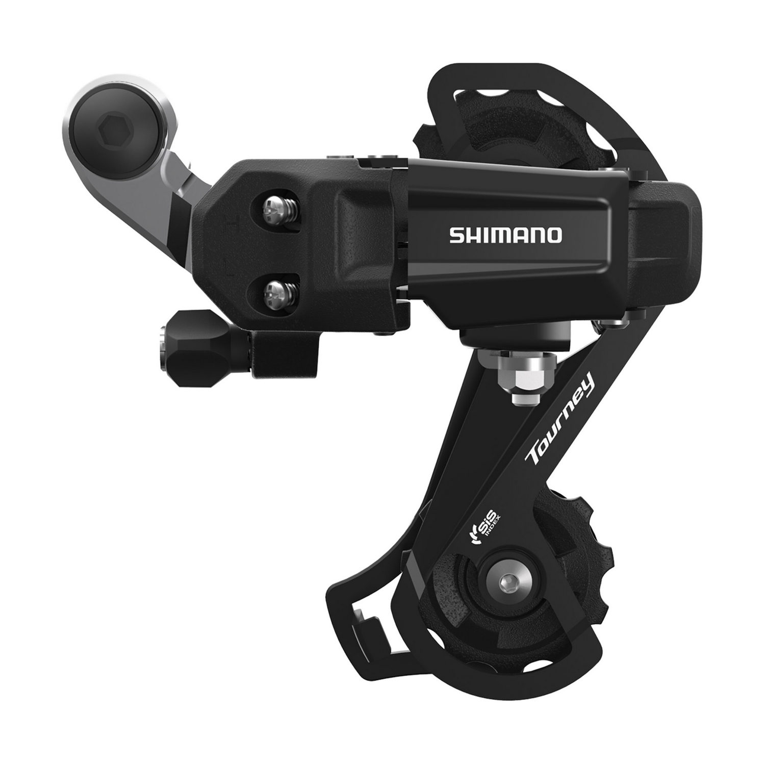 Shimano Переключатель задний Shimano Tourney TY-200, GS, 7/6ск., болт, цвет Черный