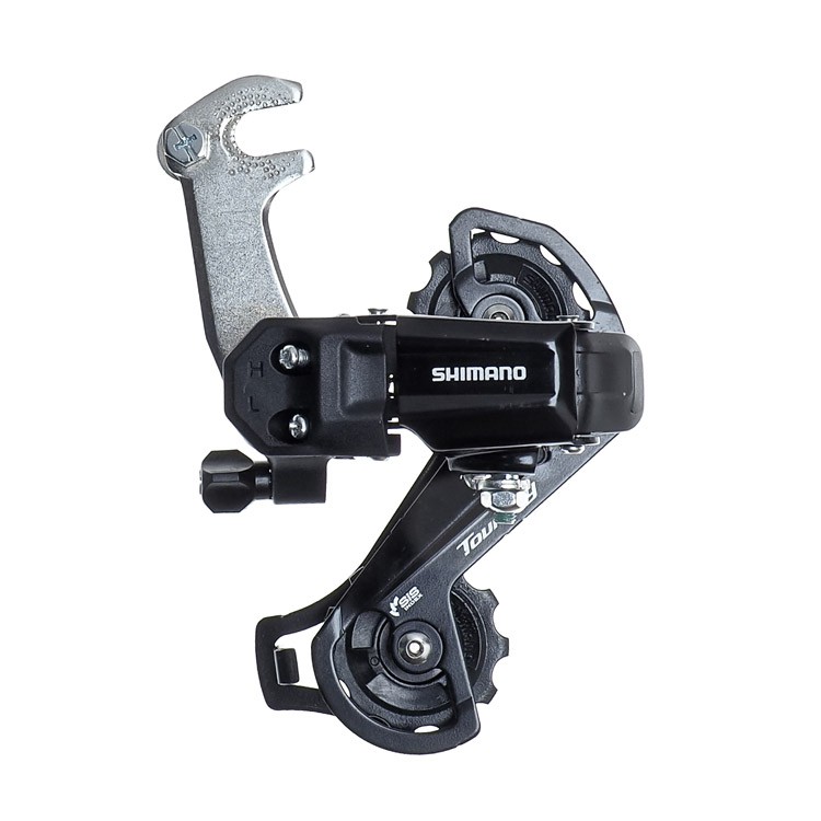 Shimano Переключатель задний Shimano Tourney TY-200, GS, 7/6ск., под гайку, цвет Черный