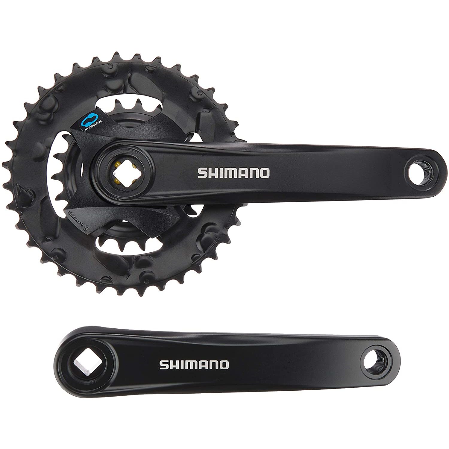 Shimano Система Shimano Altus FC-M315-2, 175мм, Кв, 36/22T, цвет Черный