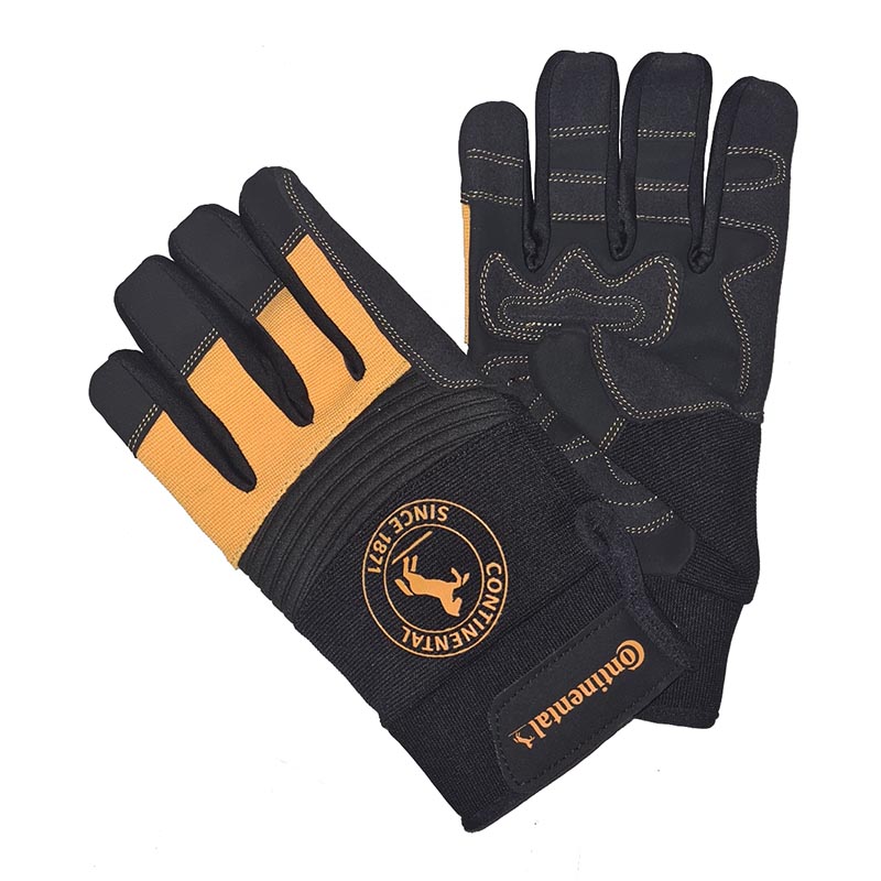 Continental Перчатки механика Continental Mechanic Gloves, цвет Черный-Желтый, ростовка L