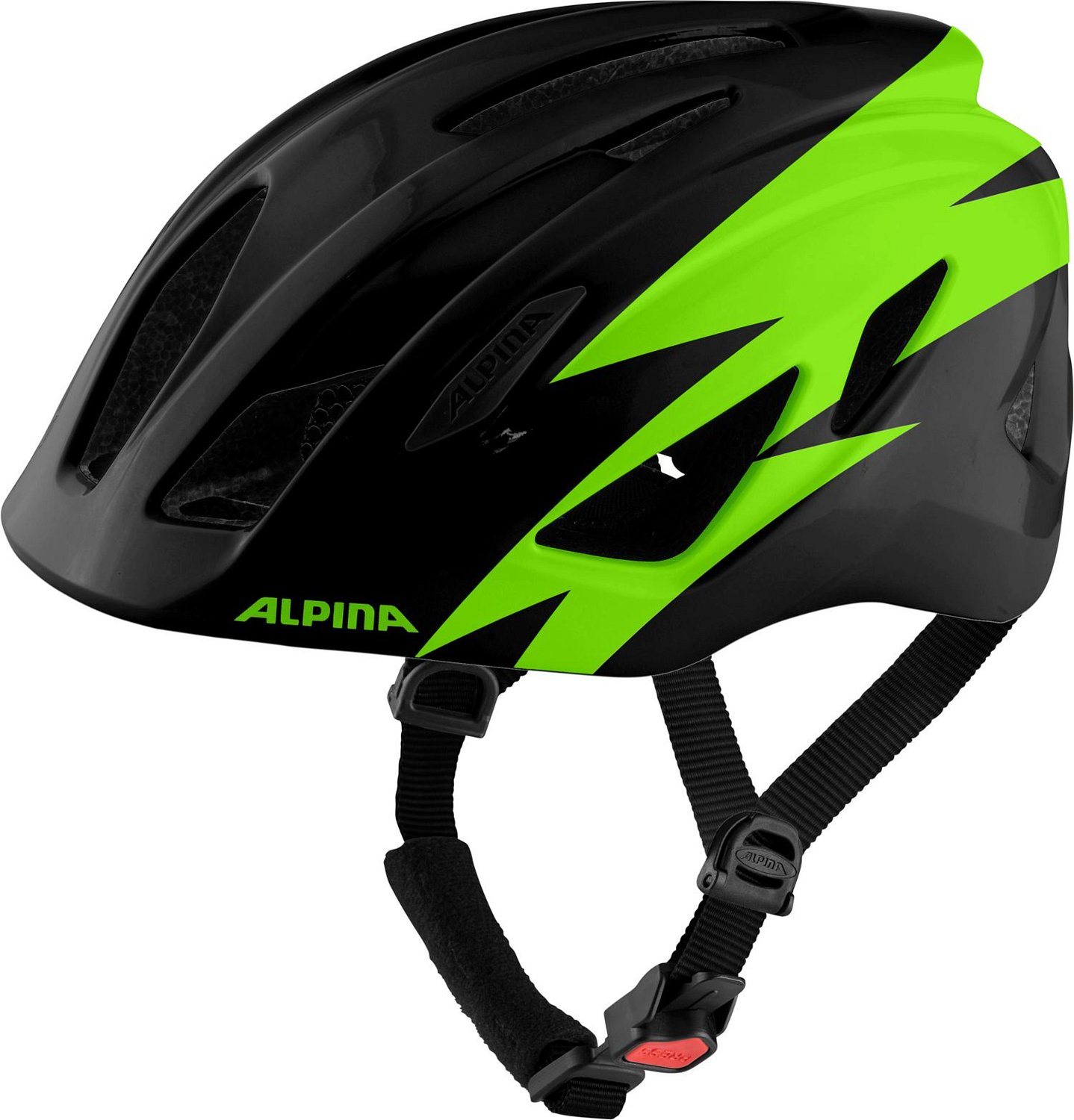 Alpina Велошлем Alpina Pico Black/Green Gloss, цвет Черный-Зеленый, ростовка 50-55см