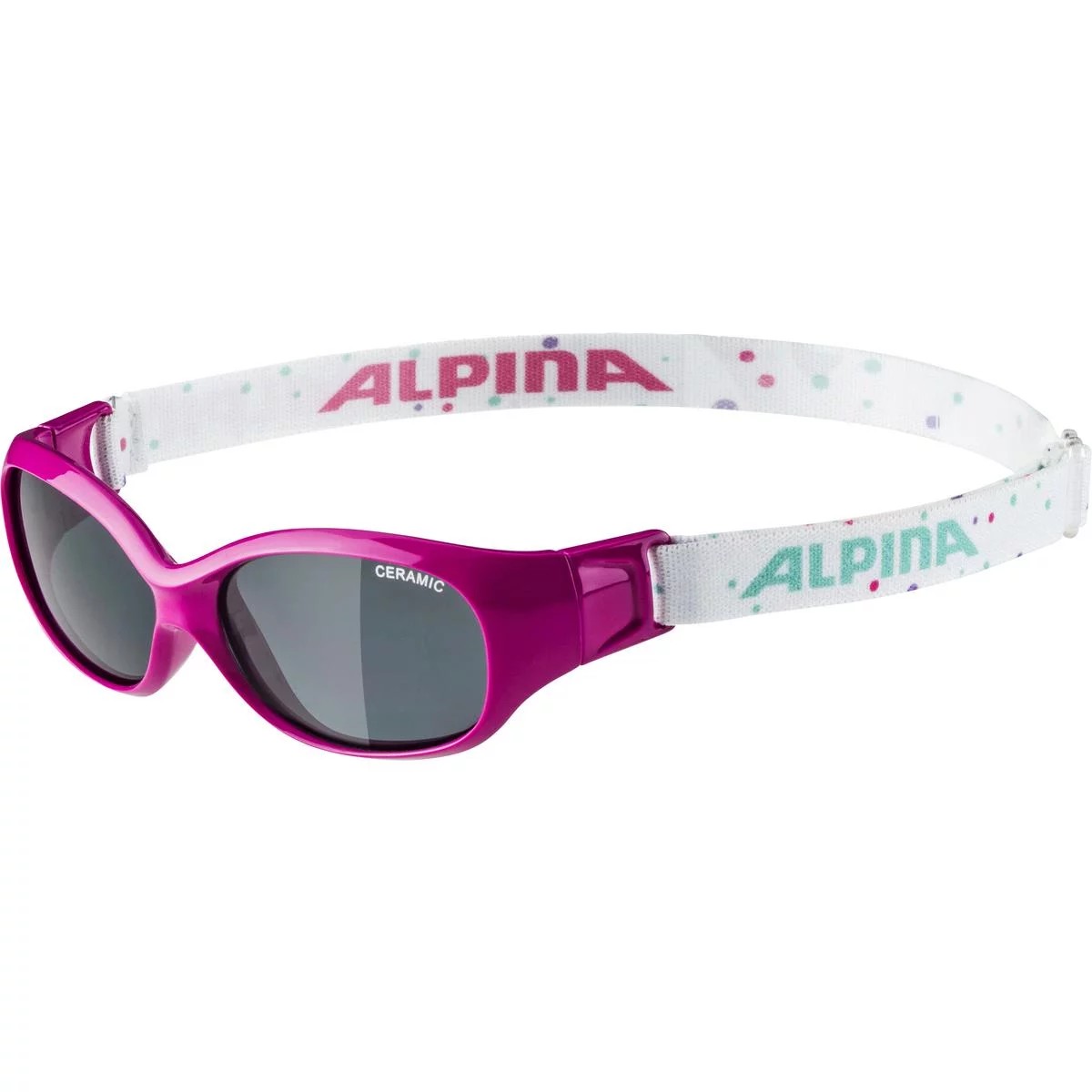 Фото Велоочки Alpina Sports Flexxy Kids Pink/Dots Gloss (A8495457)