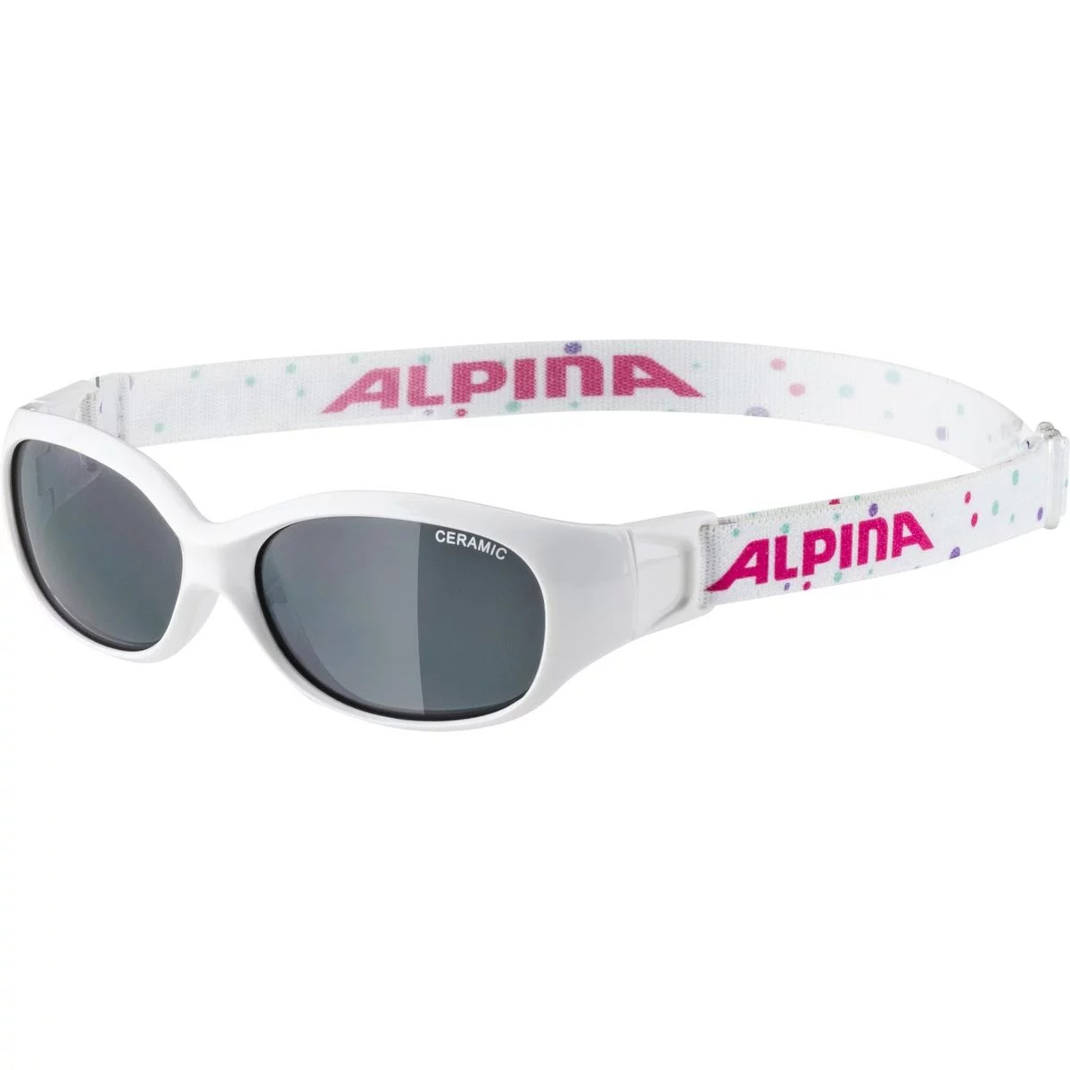 Фото Велоочки Alpina Sports Flexxy Kids White/Dots Gloss (A8495410)