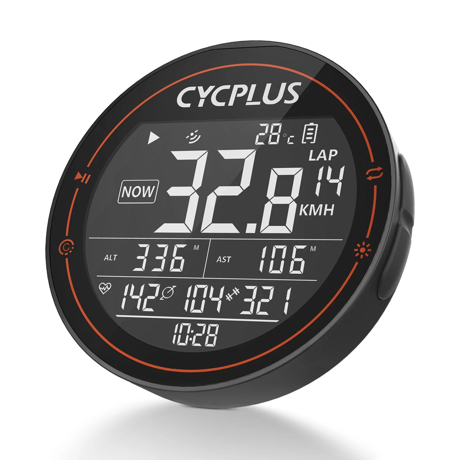 фото Cycplus велокомпьютер cycplus m2 19 функций, цвет черный