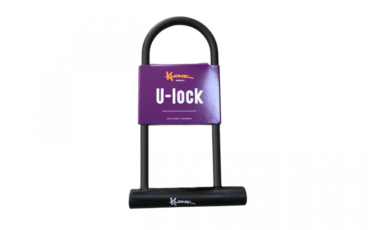 Klonk Велозамок Klonk 10390 U-Lock, цвет Черный