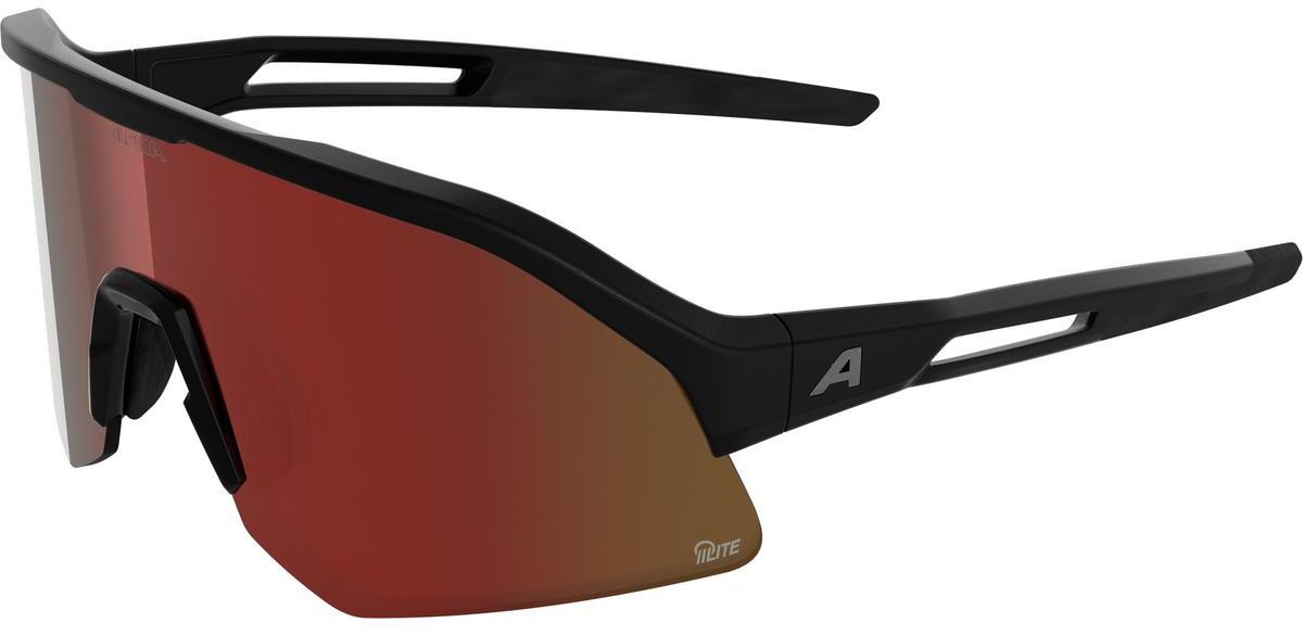 Фото Велоочки Alpina Sonic HR M Q-Lite Black Matt/Red Mirror Cat.3 (A8777032)