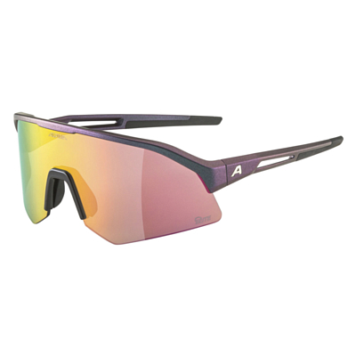 Фото Велоочки Alpina Sonic HR Q-Lite Black-Purple Metallic Matt/Pink Mirror Cat.2 (322845)