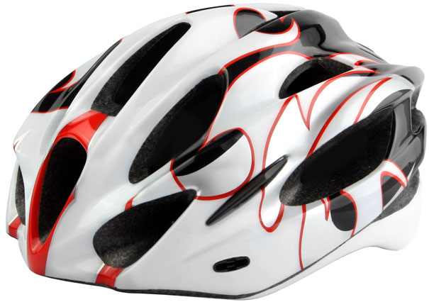 Velosklad Шлем защитный MV 16, цвет Белый-Красный, ростовка M