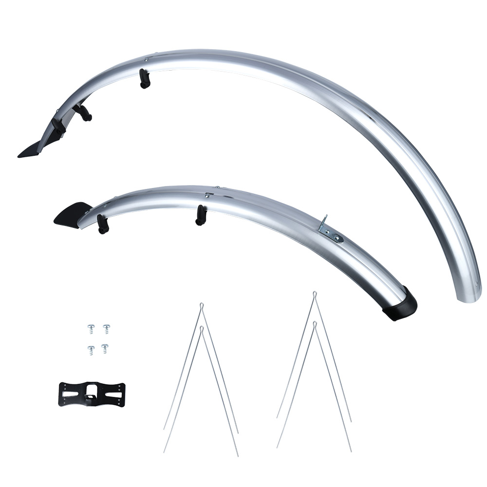 Oxford Комплект крыльев Oxford 26ʺ ATB City Type 60mm Mudguard (MG33/24), цвет Серебристый