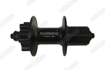 Втулка задняя Shimano M475, 32 отв, 8/9 ск, 6-болт, QR 166мм