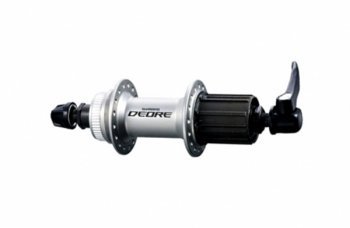 Втулка задняя Shimano Deore, FH-M595, 36 отв. 8/9ск, C.Lock, QR 168мм, сереб.