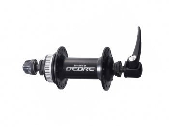 Втулка передняя Shimano Deore, HB-M595, 32 отв, C.Lock, QR 133мм, черн.