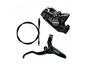 Торм. диск. Shimano, M445-L, BL-M445(лев)/BR-M446(пер), черн., 1000мм