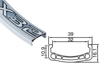 Обод 20ʺ DX-32 48H AlexRims BMX