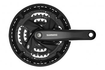 Система Shimano M371, 175мм, Кв, 44/32/22, с болтами, защ. 