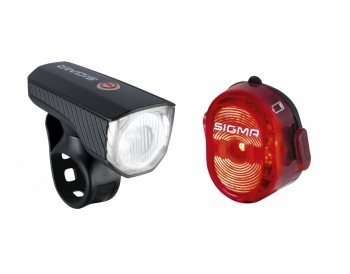 Комплект фонарей Sigma Sport Aura 40 USB+Nugget 2