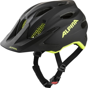 Велошлем Alpina Carapax Jr. Flash Black/Neon Yellow Matt