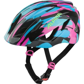 Велошлем Alpina Pico Flash Neon/Blue Pink Gloss