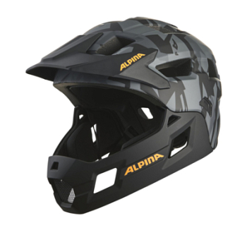 Велошлем Alpina Rupi Black-Camo Orange/Matt