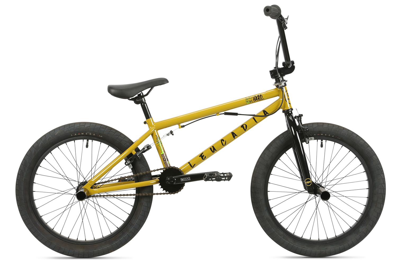 Экстремальный велосипед Haro Leucadia DLX, год 2022, цвет Желтый, ростовка 20.5