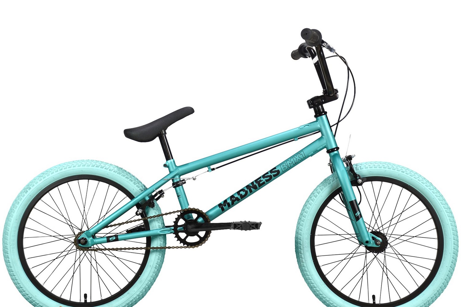 Экстремальный велосипед Stark Madness BMX 1, год 2023, цвет Серебристый-Черный, ростовка 9