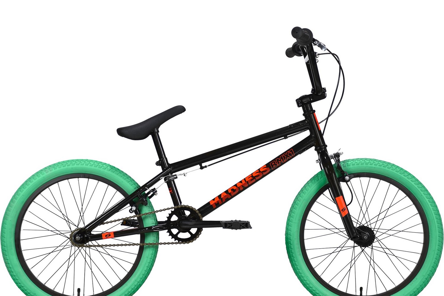 Экстремальный велосипед Stark Madness BMX 1, год 2023, цвет Зеленый-Черный, ростовка 9
