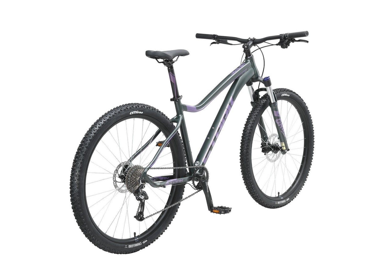 фото Горный велосипед stark tactic 29.4 hd, год 2023, цвет черный-фиолетовый, ростовка 18