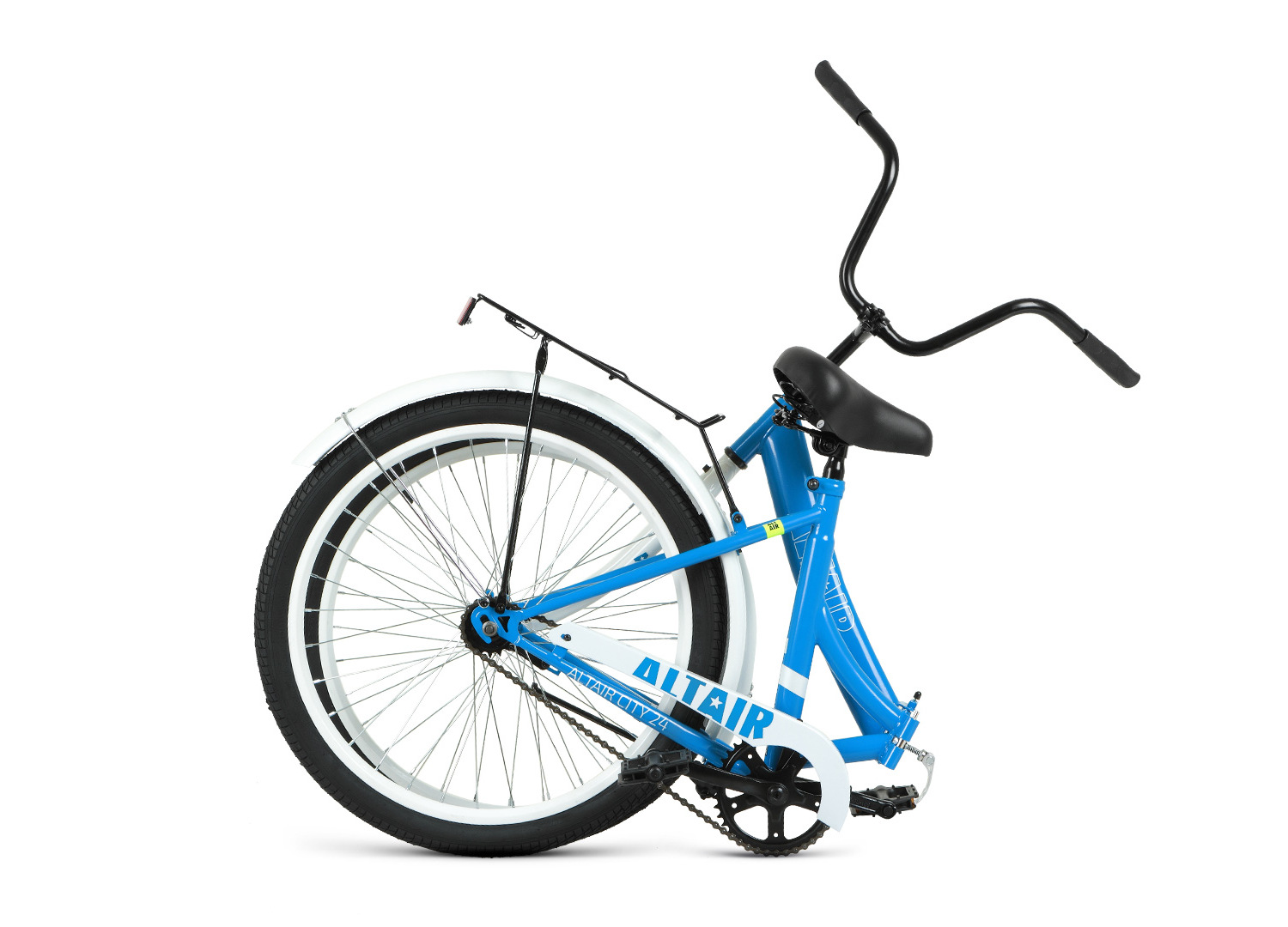 Складной велосипед Altair City 24 FR, год 2023, цвет Голубой-Белый, ростовка 16