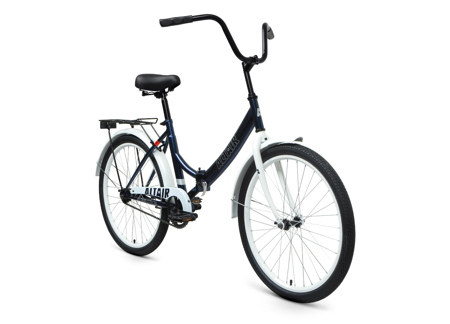 Складной велосипед Altair City 24 FR, год 2023, цвет Голубой-Белый, ростовка 16