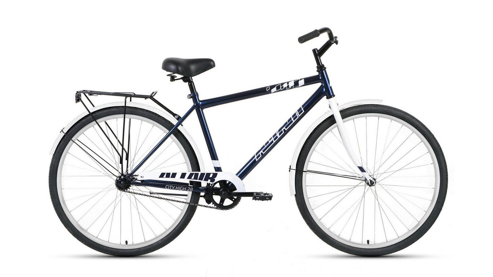 Дорожный велосипед Altair City 28 high FR, год 2023, цвет Синий-Серебристый, ростовка 19