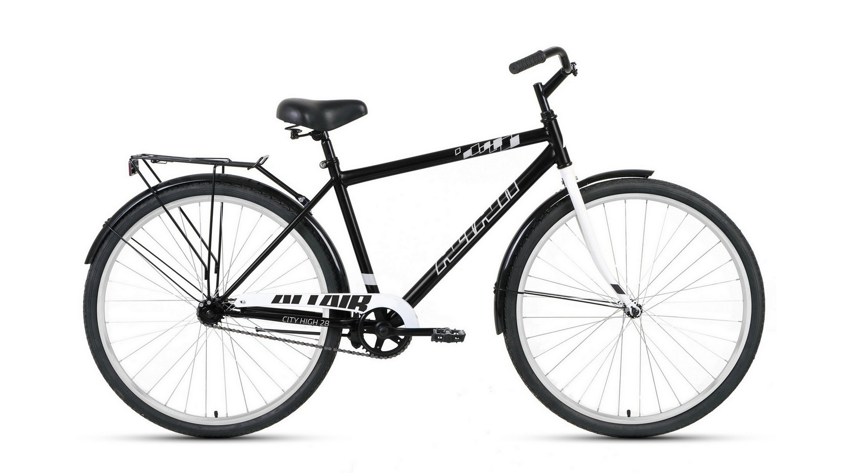 Дорожный велосипед Altair City 28 high FR, год 2023, цвет Черный-Серебристый, ростовка 19