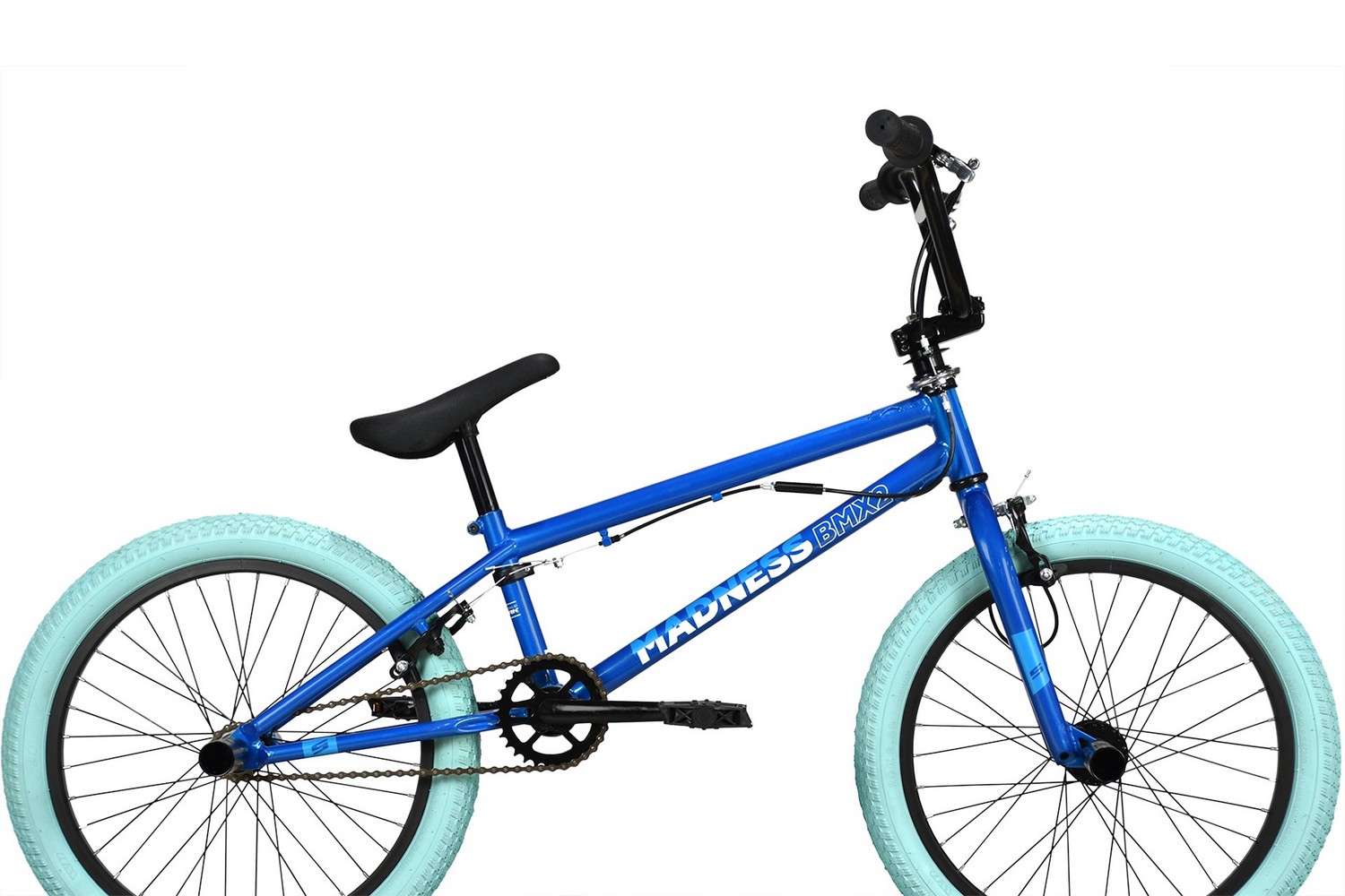 Экстремальный велосипед Stark Madness BMX 2, год 2023, цвет Зеленый-Голубой, ростовка 9