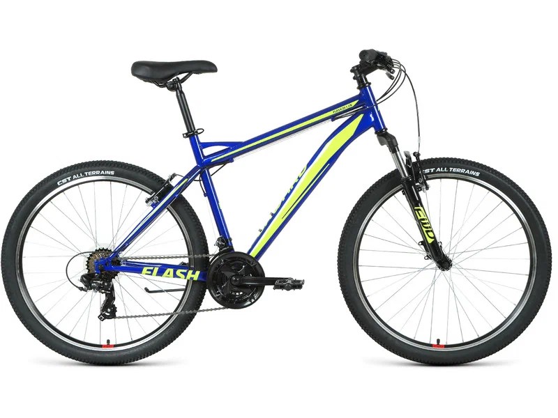 Горный велосипед Forward Flash 26 1.0, год 2021, цвет Синий-Зеленый, ростовка 17